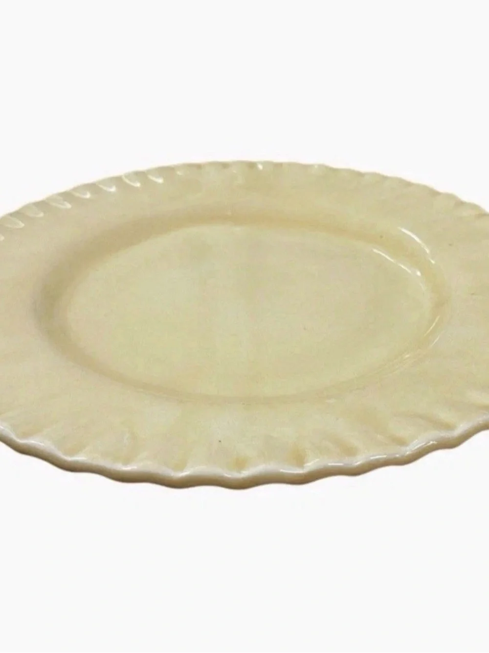 Pottery Barn Pie Crust Amber Dinner Plates 10.5” Set of 6 Discontinued